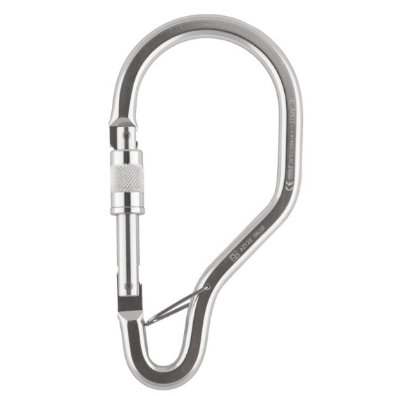 Gancho Ø 65mm aluminio con cierre automático de doble seguridad (ref. AZ122)
