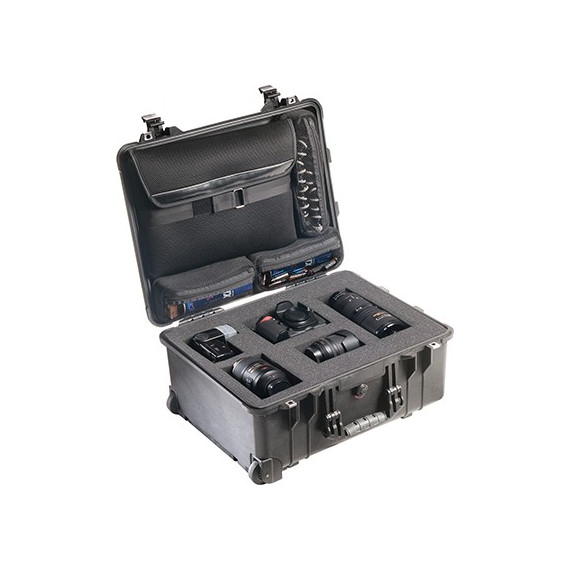 1560 Black Suitcase Foam Base On Loc Organizer Lid