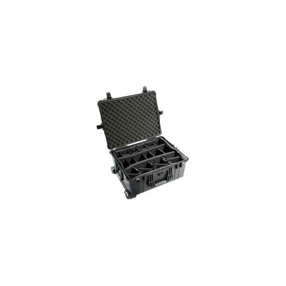 Black suitcase, with dividers 1614