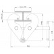 Anchor point for metal beams - in 795 class B (Ref. AT200)