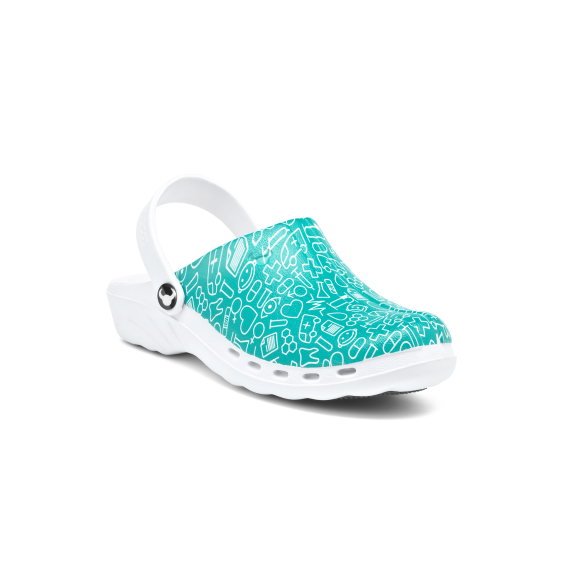 Swedish Professional Zueco Anti-Slip Print Ms - EN 20347 ODEN