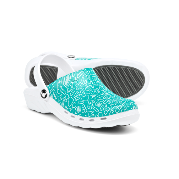 Swedish Professional Zueco Anti-Slip Print Ms - EN 20347 ODEN