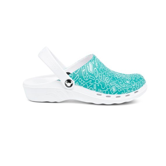 Swedish Professional Zueco Anti-Slip Print Ms - EN 20347 ODEN