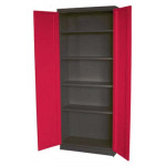 Metal workshop cabinet with 4 shelves DEK7838 | METALWORKS