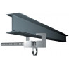 Adjustable aluminum anchor point for metal beam SAFETOP