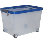 Caixa Ordem Eurobox 60 L. Com Rodas 10260 Azul