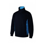 Sweatshirt bicolor com meia cremalheira com tratamento antipilling VELILLA Série V105704