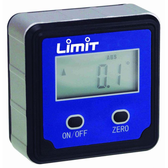 Bubble level and digital angle meter. Magnetic base.