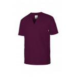 Stretch short-sleeve pajama-style shirt with a V-neck VELILLA 535206S