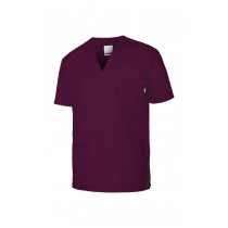Camisola tipo pijama em stretch de manga curta e decote em V VELILLA 535206S