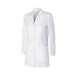 Bata sanitaria corta stretch de mujer semientallada con costadillos VELILLA Serie 539009S