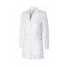Short stretch sanitary coat for women, semi-fitted with side panels VELILLA Series 539009S