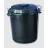 50-liter industrial trash bin in black color F13250 DENOX- FAMESA