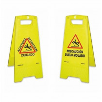 Panneau jaune ATTENTION ETAGE WET FLUIT 620MM Hauteur RD30070