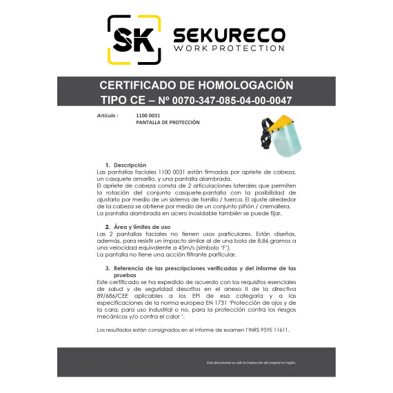 Helm einstellbarer Faltschutzbildschirm mit den Bestimmungen im Jahre 166/11111