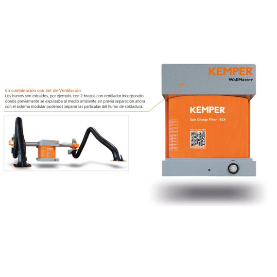 Filtre WallMaster pour les fumées de soudage 65 750