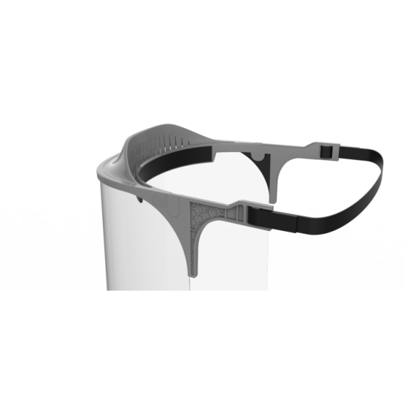 Reusable polycarbonate facial screen in 166 11000406