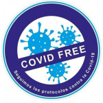 Adhesive 200x200 Covid Free CV72600