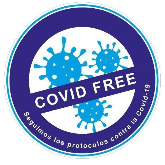 Adhesive 200x200 Covid Free CV72600
