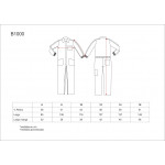 Children's jumpsuit combined with elastic cuffs WORKTEAM B1000