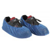 Couvre chaussures en polypropylène en CPE (polyéthylène chloré) couleur bleue (100 Unds)