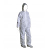 Sweatshirt de travail blanc en polypropylène avec capuche 45 g/m COFAN