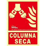 Sinal de coluna seca luminescente 210 x 300mm