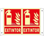Sinal de extinção panorâmica luminescente
