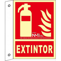 Extintor de banner luminiscent