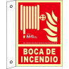 SEKURECO – bannière luminescente pour bouche d'incendie, panneau d'extinction
