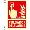 Sinalizador de bandeira Botão de Alarme luminiscente SEKURECO