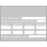 Sinal de adesivo de Extinção transparente 70 x 35 mm (1008 unid) SEKURECO