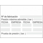 Adesivo di estinzione bianca 70 x 35 mm (1008 mm)
