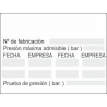 Adhesivo de Extinción blanco 70 x 35 mm (1008 unds) SEKURECO