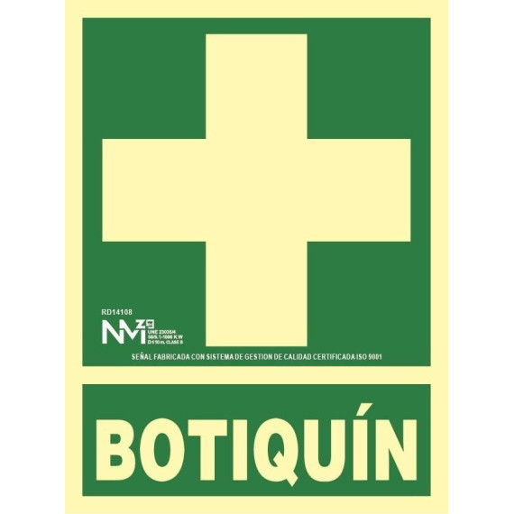 Señal Botiquín Luminiscente