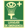 Luminescent emergency eyewash sign 224 x 300 mm PVC class B SEKURECO