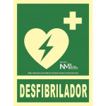 Lumineszenz-Defibrillatorsignal 224 x 300 mm