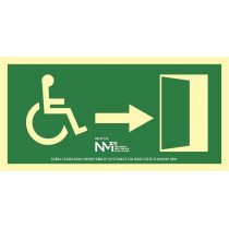Signal Discharge Dishes Door Dash Single Pictogram Luminisc 32x16cm