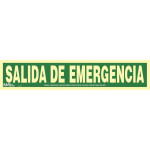 Sinal de saída de emergência de grande classe A luminescente 105x520mm