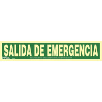 Signal d'urgence Sortie Grande classe A Luminescent 105x520mm
