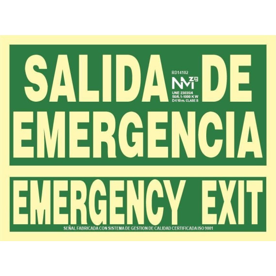 Signal Emergency Exit / Emergency Luminescent Exit