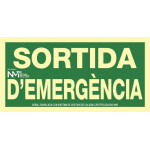 Signal Sort D'Emergency Luminescent 300 x 105 mm
