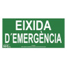 Segnali di evacuazione luminescenti Grande Formato Valenciano Uscita di Emergenza SEKURECO