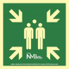 Evacuation Signal Meeting Point Luminous Large Format SEKURECO