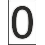 Adesivo para o número do sinal 0 (pacote de 10)