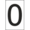 Adesivo para sinalização Número 0 (pacote de 10 unidades)