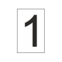 Adesivo para o sinal número 1 (pacote de 10)