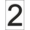 Adesivo para sinalização número 2 (pacote de 10 unidades)