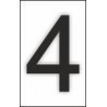 Adesivo para sinalização número 4 (pacote de 10 utensílios)