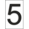 Adesivo para sinalização número 5 (pacote de 10 unidades)